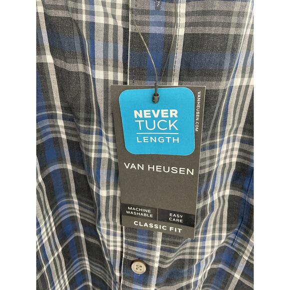 Van Heusen Never Tuck Slim Fit Long Sleeve Button up shirt - Size XXXL - Picture 2 of 6